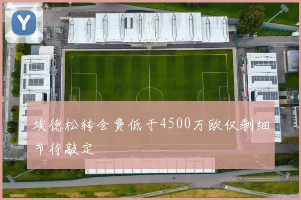埃德松转会费低于4500万欧仅剩细节待敲定